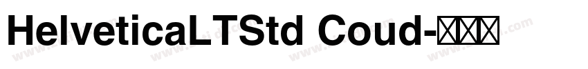 HelveticaLTStd Coud字体转换